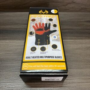 Realtree Heated Gloves Bluetooth Rechargeable Size S/M Black